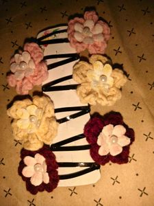 Cute Flower Hair Ties
