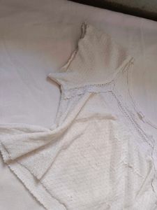 White Lace Trim Top