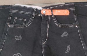 Distressed Black Jeans