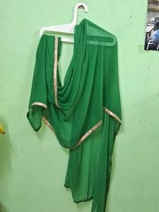 Elegant Cream and Green Kurta pick up 1