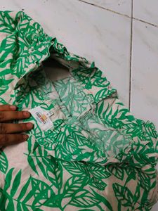 Leaf Print Shorts
