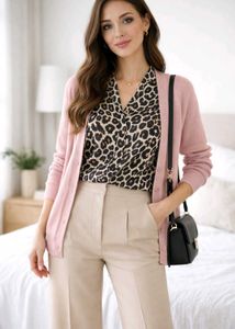 cardigan+shirt+trouser