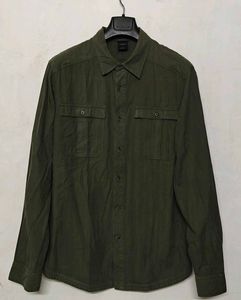 Men's Olive Green Casual Shirt