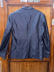 Men's Blue Metallic Blazer