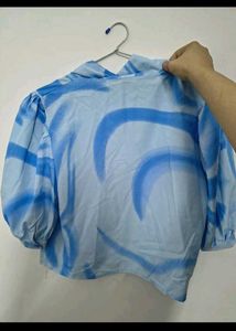 Affordable Blue Swirl Print Co-ord Set