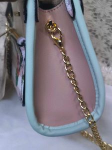 EMILY LORAN MINI HAND BAG WITH GOLD CHAIN