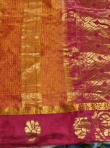 Elegant Silk Saree with Gold Zari