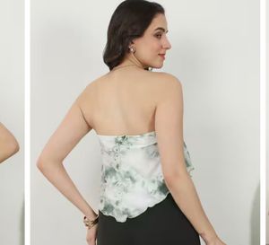 Shein Boho Tie-Dye Bandeau Top