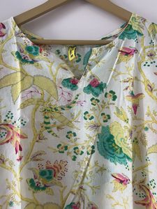 Floral Print Cotton Kurta