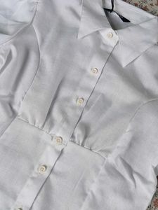 Chic White Puff Sleeve Shirt