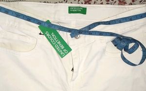 New White Jeans Pant For Girls Branded