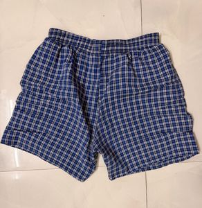 Men's Blue Plaid Boxers