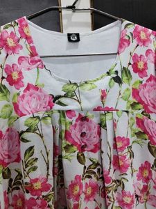 Floral Print Tunic Top