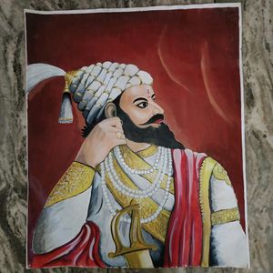 Handpainted Chhatrapati Shivaji Maharaj
