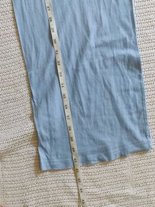 Light Blue Wide Leg Lounge Pants
