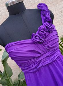 Chic Purple One-Shoulder Dress