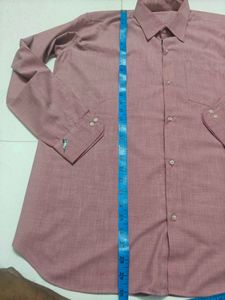 Men's Classic Red Button-Up Shirt