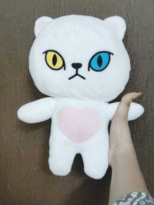 Kawaii White Cat Plush Toy