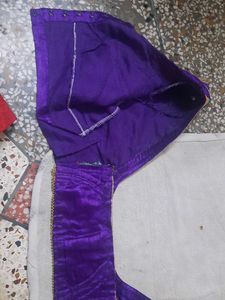 Vibrant Purple Embroidered Blouse