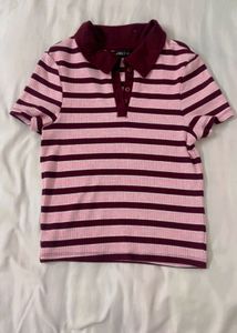 Striped Polo T-Shirt