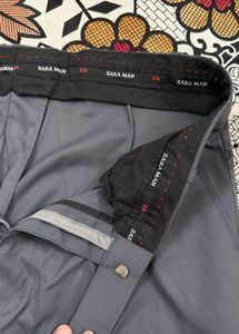 Men's Grey Formal Trousers