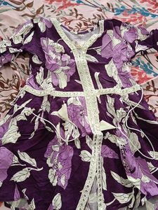 Vibrant Floral Print Kurta