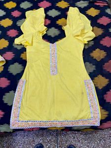 Designer Yellow Lehenga Choli Set