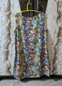 Floral Print Crepe Bodycon Dress
