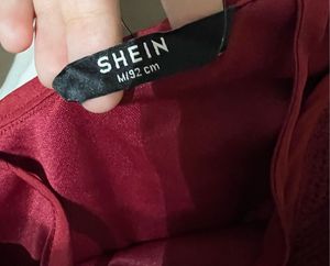 Red Textured Blouse with Starfish Accent