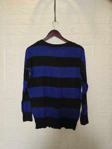 Blue &amp; Black Striped Sweater