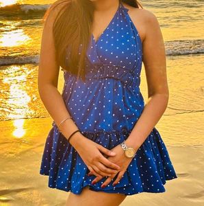 Blue Polka Dot Dress