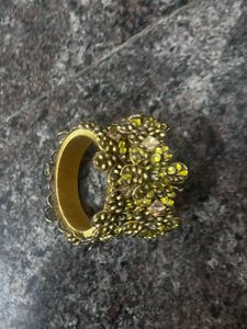 Golden Handmade silk thread bangles
