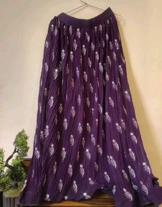 Embroidered Purple lehnga choli 💜