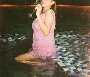 Pink Sheer Mini Dress