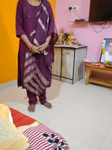 Maroon colour 💜💜Striped Kurta set