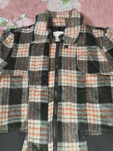 Cozy Plaid zipper winter jacket