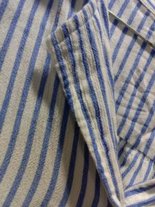 Blue Striped Button-Up Shirt