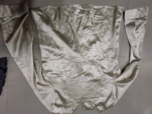 Satin Button-Up Blouse