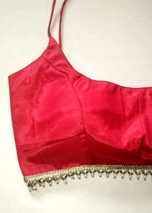 Red Spaghetti Strap Blouse