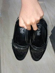 boys Black Loafers