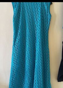 Beautiful Blue Lace Summer Dress