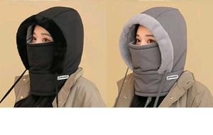 Winter Fleece Hood Cap with Face Mask & Neck Warme