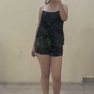 Black Sleep Set - Tank &amp; Shorts