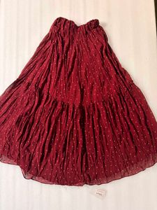 Boho Polka Dot Maxi Skirt