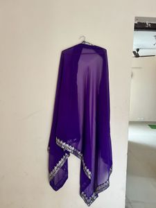 Elegant Purple Embroidered Suit Set