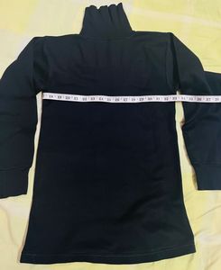 Classic Black Turtleneck Top  for women an