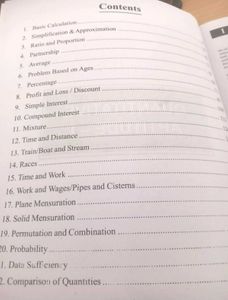 Fundamentals of Quantitative Aptitude-I Book