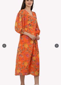 Floral Print Midi Dress( no lace)