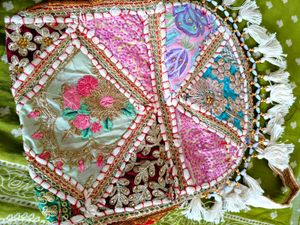 Decorative Embroidered side purse