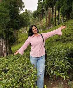 Pink Gingham Bell Sleeve Shirt